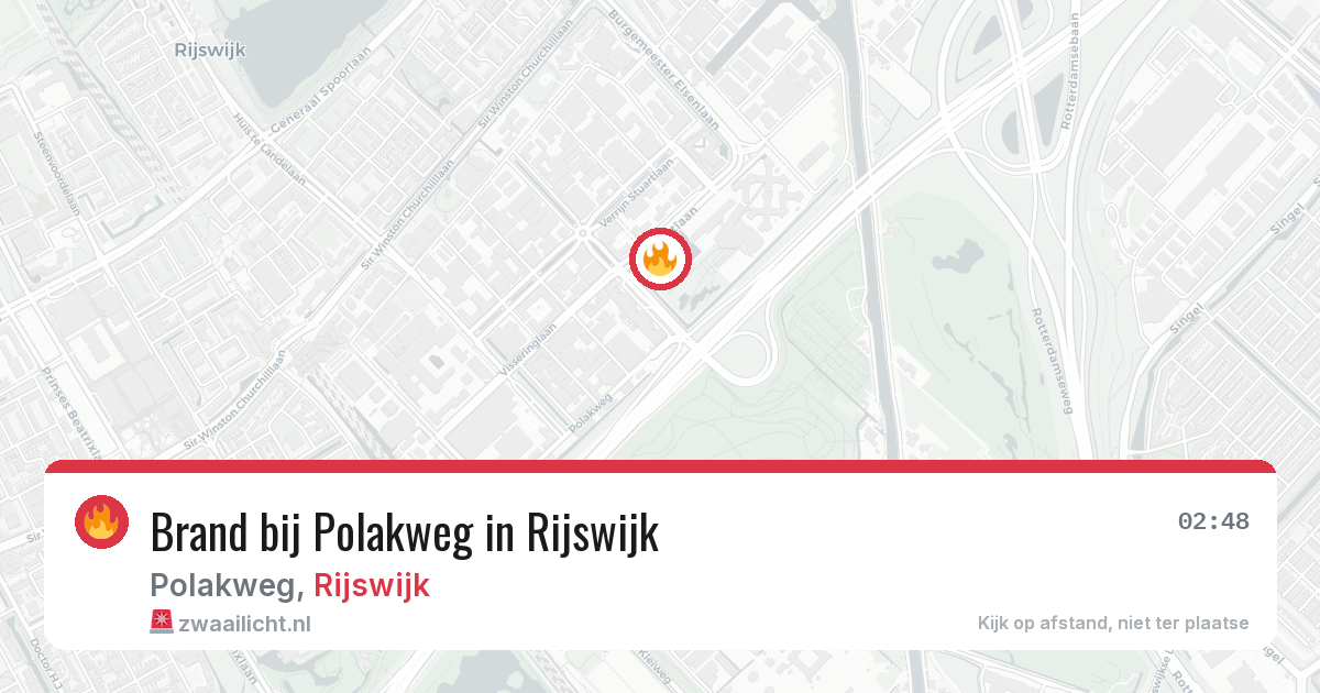 Brand bij Polakweg in Rijswijk — 24 jun 2026