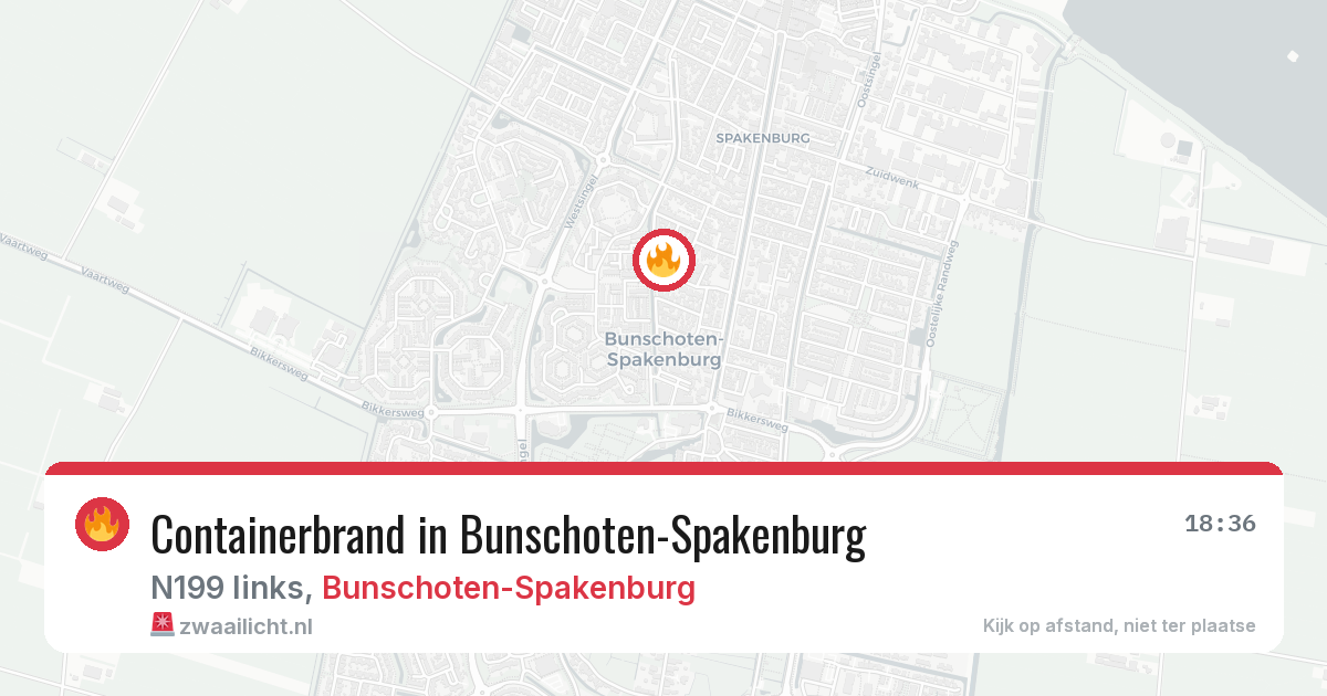Containerbrand in Bunschoten-Spakenburg — 22 mei 2026