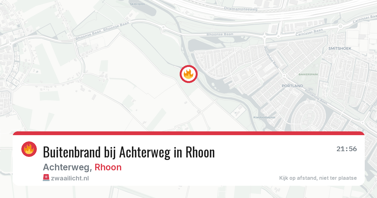 Buitenbrand bij Achterweg in Rhoon — 24 jul 2026