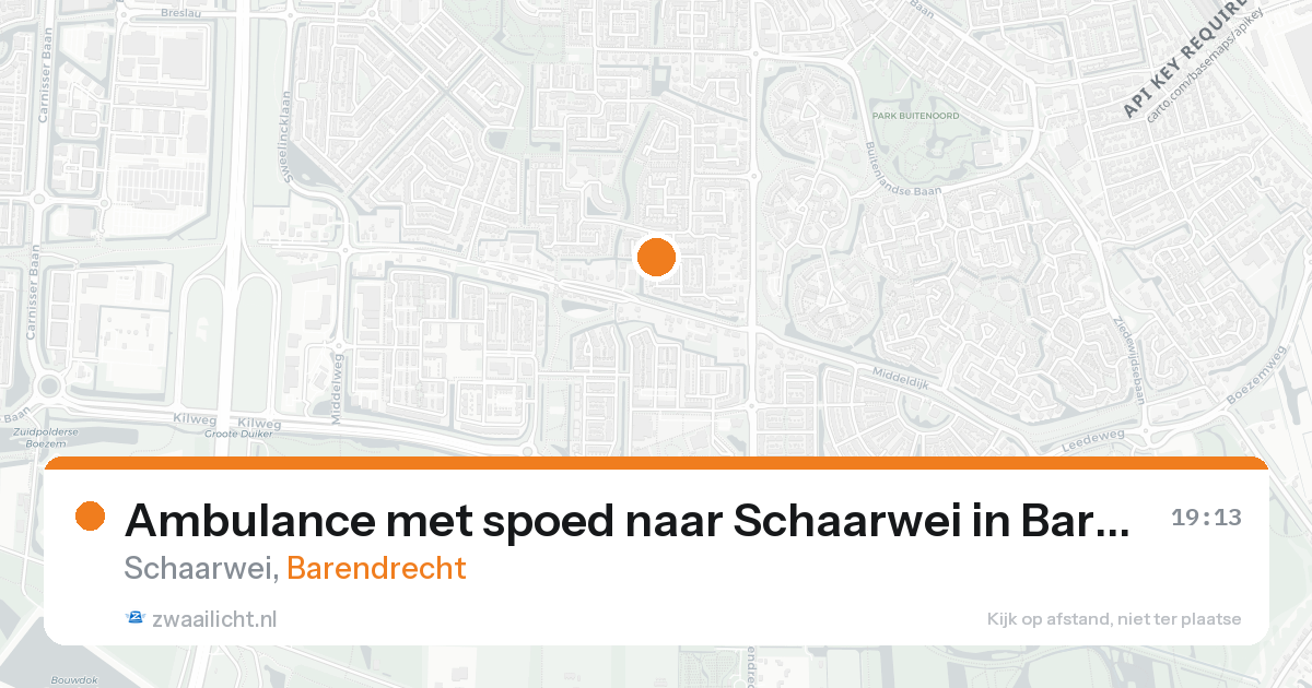 Ambulance met spoed naar Schaarwei in Barendrecht — 31 jan 2026