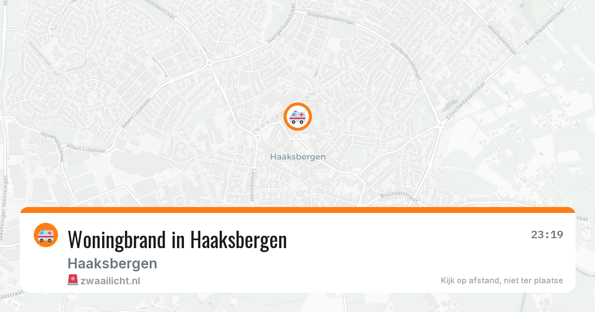 Woningbrand in Haaksbergen — 19 mei 2026