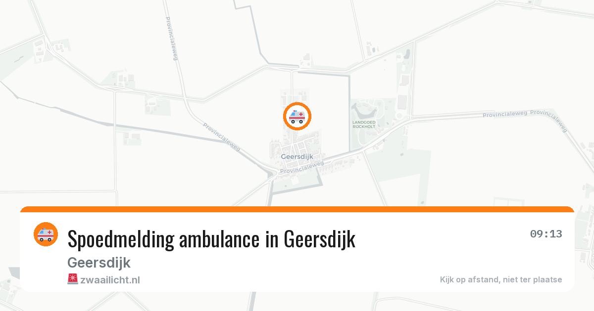 Spoedmelding ambulance in Geersdijk — 2 jun 2026