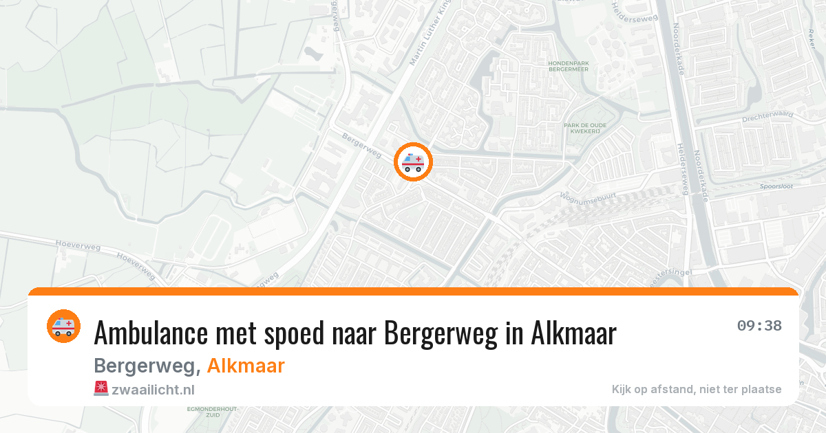 Ambulance met spoed naar Bergerweg in Alkmaar — 26 jan 2026
