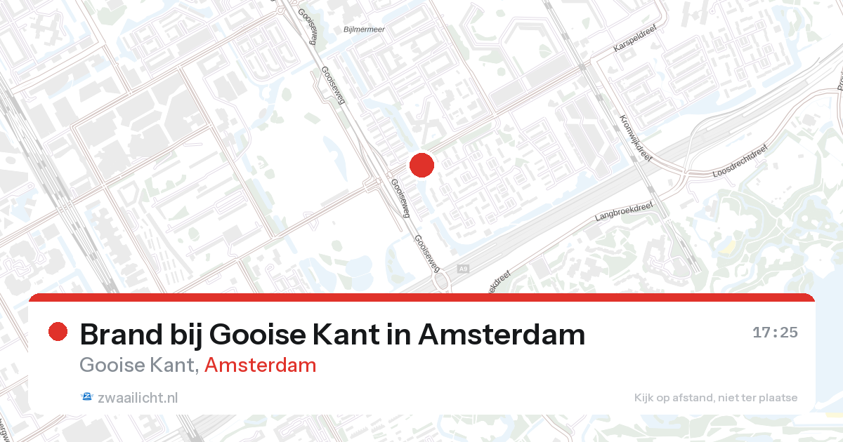Brand bij Gooise Kant in Amsterdam — 23 jul 2026
