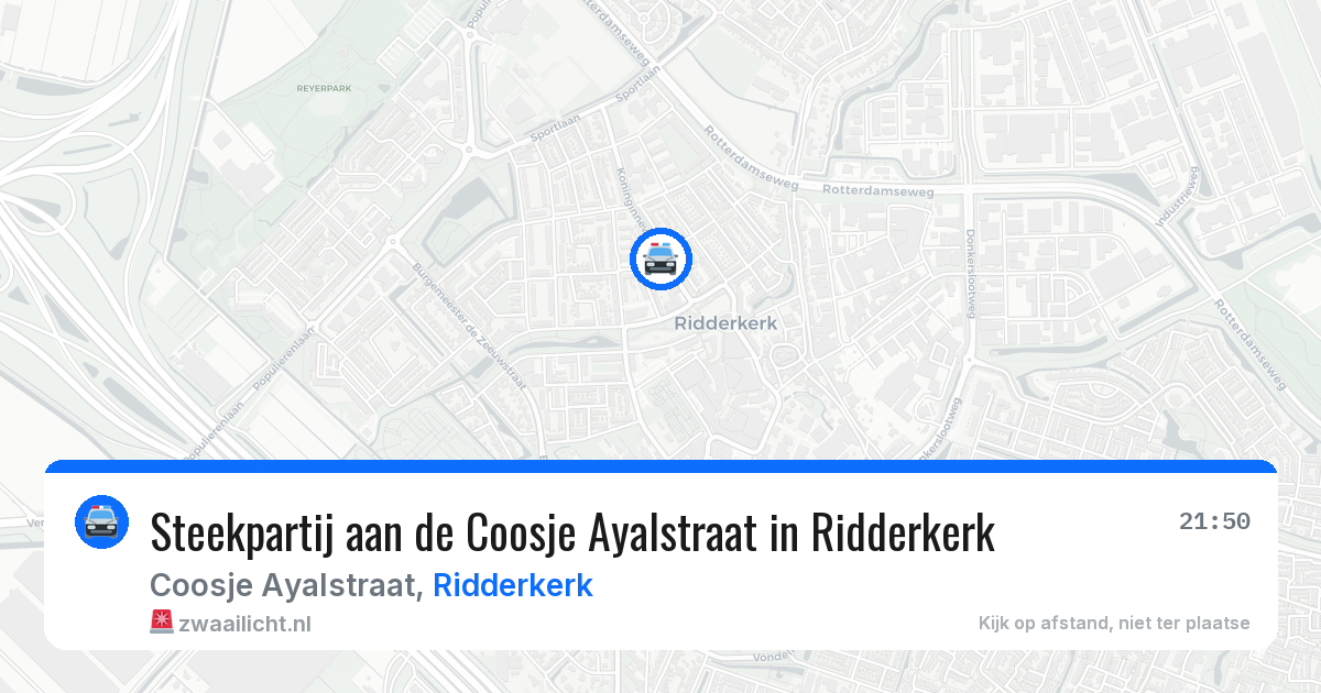Steekpartij aan de Coosje Ayalstraat in Ridderkerk — 30 jun 2026