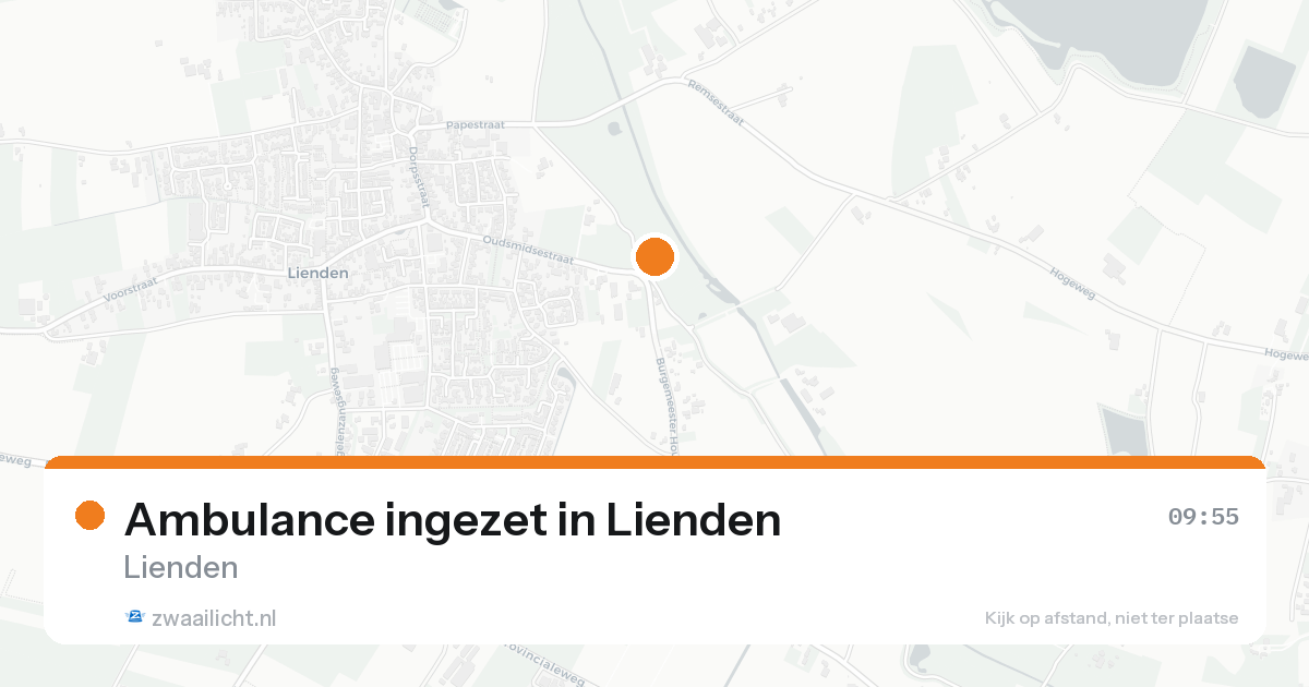 Ambulance ingezet in Lienden — 19 aug 2026