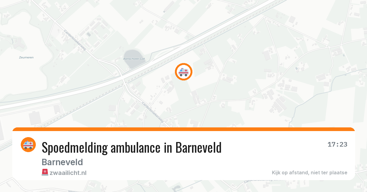Spoedmelding ambulance in Barneveld — 27 jun 2026