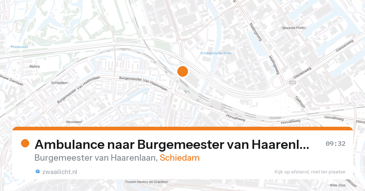 Ambulance naar Burgemeester van Haarenlaan in Schiedam — 31 jan 2026