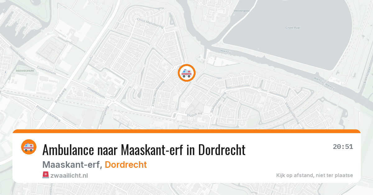 Ambulance naar Maaskant-erf in Dordrecht — 10 apr 2026