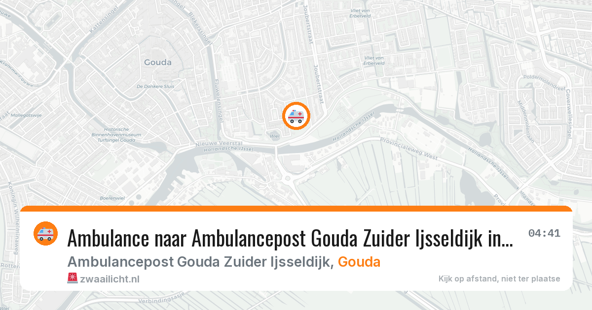 Ambulance naar Ambulancepost Gouda Zuider Ijsseldijk in Gouda — 9 feb 2026