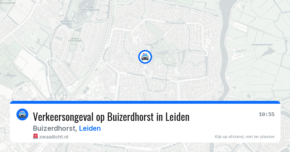 Verkeersongeval op Buizerdhorst in Leiden — 24 jun 2026