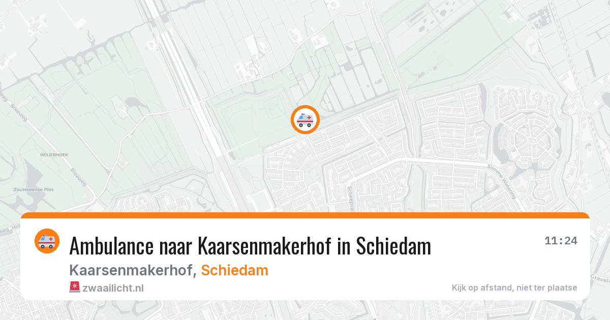 Ambulance naar Kaarsenmakerhof in Schiedam — 3 aug 2026