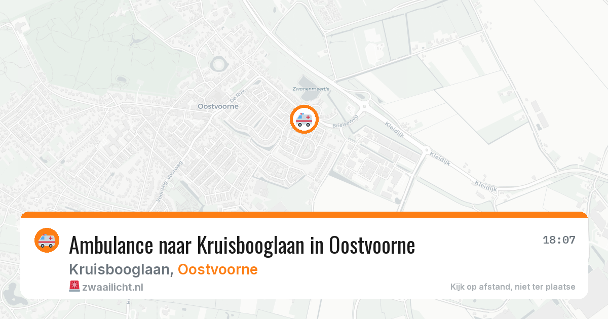 Ambulance naar Kruisbooglaan in Oostvoorne — 23 mrt 2026