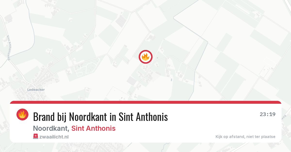 Brand bij Noordkant in Sint Anthonis — 23 jun 2026