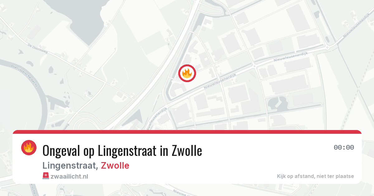 Ongeval op Lingenstraat in Zwolle — 19 jun 2026