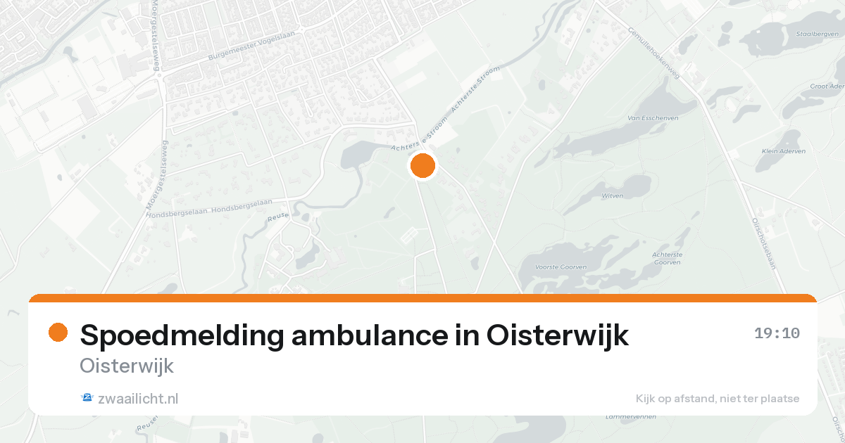 Spoedmelding ambulance in Oisterwijk — 17 jun 2026