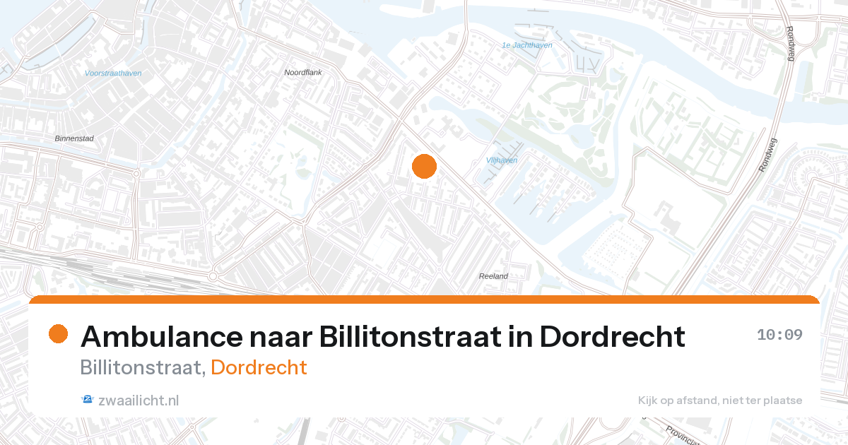Ambulance naar Billitonstraat in Dordrecht — 27 aug 2026
