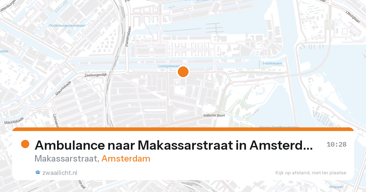 Ambulance naar Makassarstraat in Amsterdam — 27 aug 2026