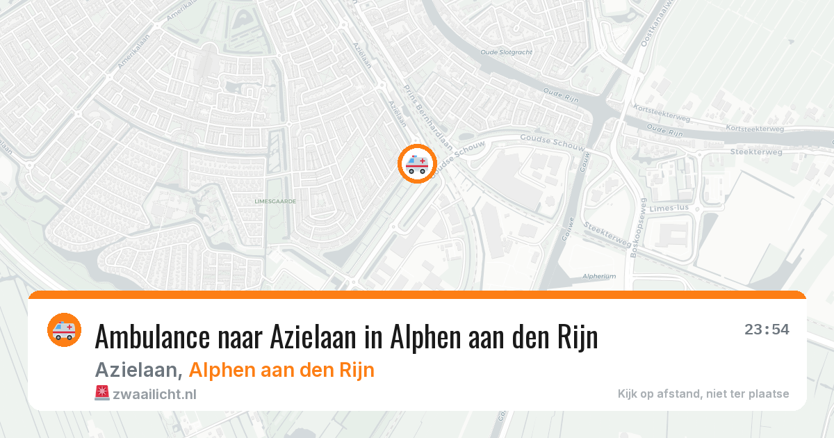 Ambulance naar Azielaan in Alphen aan den Rijn — 30 jun 2026
