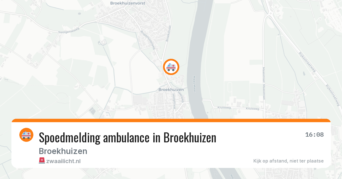 Spoedmelding ambulance in Broekhuizen — 6 jul 2026
