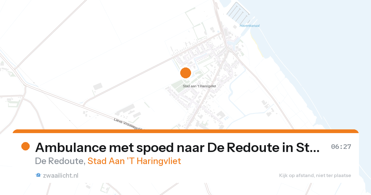 Ambulance met spoed naar De Redoute in Stad Aan 'T Haringvliet — 17 jan 2026