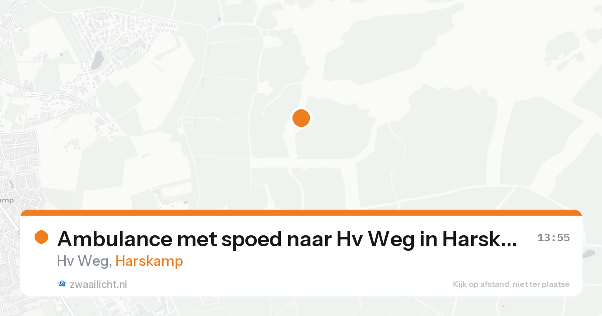Ambulance met spoed naar Hv Weg in Harskamp — 24 aug 2026