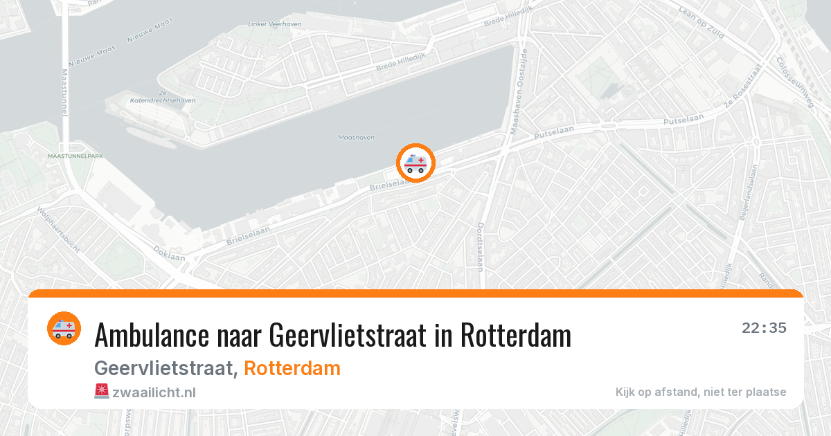Ambulance naar Geervlietstraat in Rotterdam — 22 mrt 2026