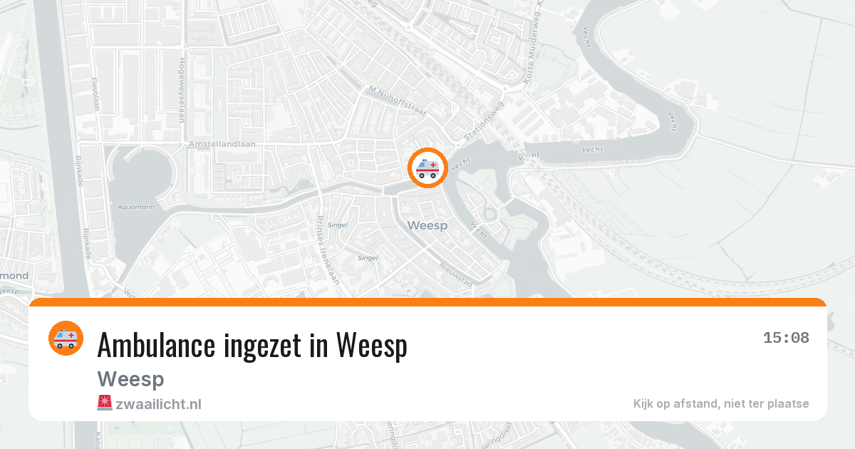 Ambulance ingezet in Weesp — 10 jun 2026