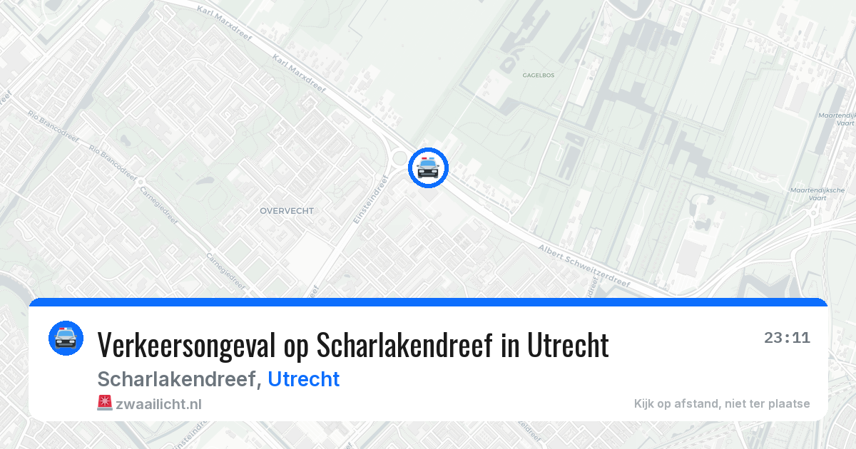Verkeersongeval op Scharlakendreef in Utrecht — 27 apr 2026