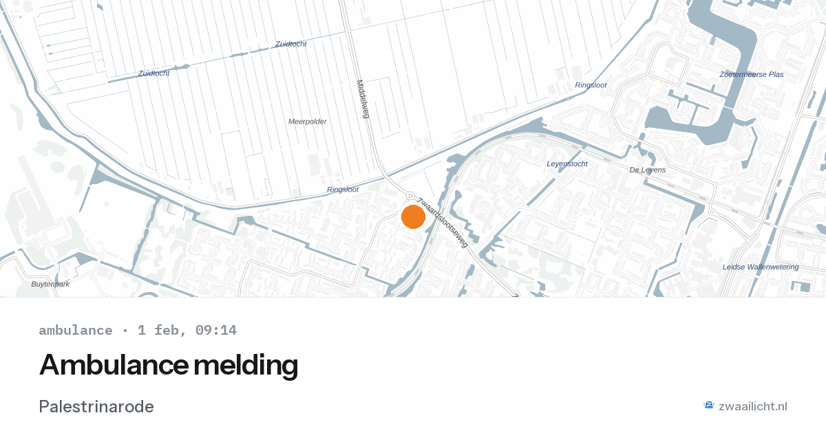 Ambulance melding — 1 feb 2026