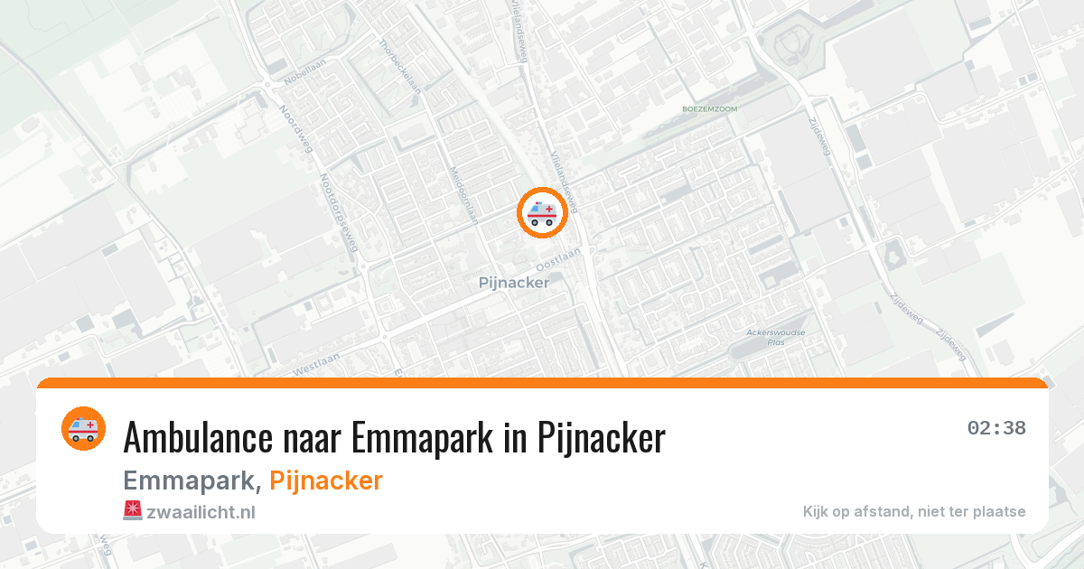 Ambulance naar Emmapark in Pijnacker — 12 apr 2026