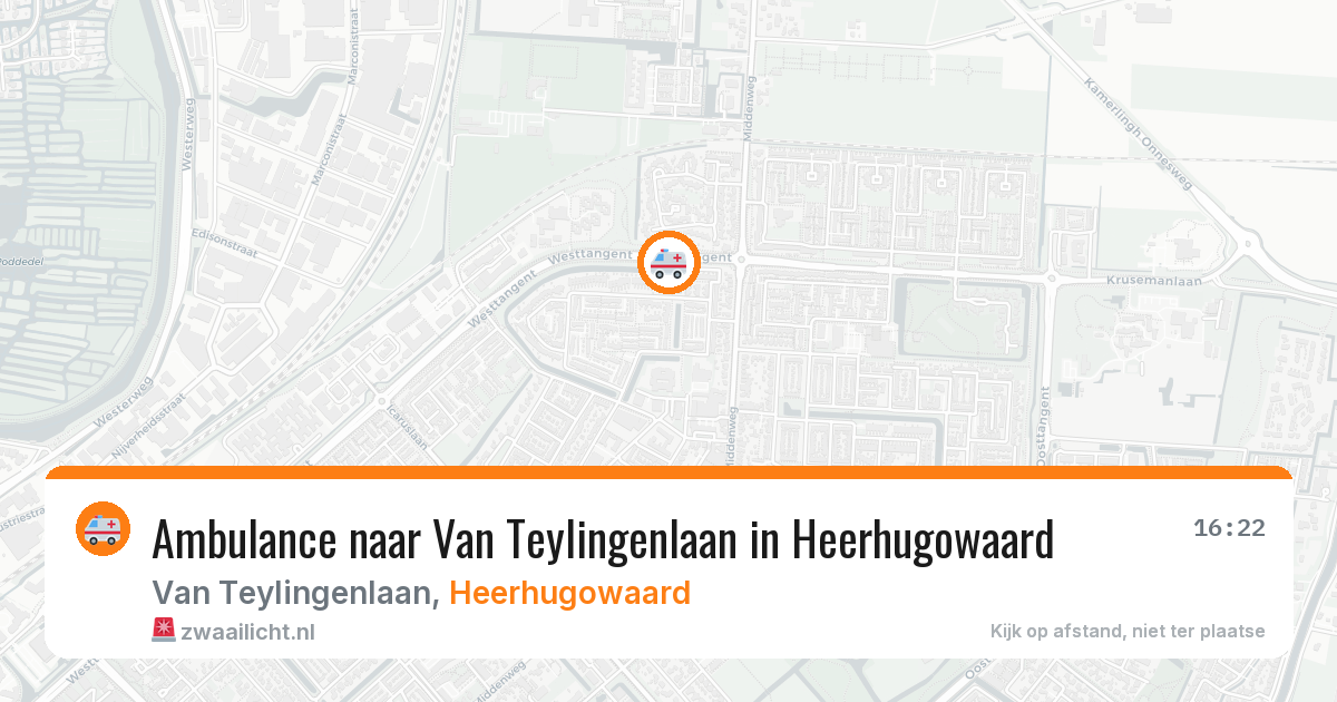Ambulance naar Van Teylingenlaan in Heerhugowaard — 17 jul 2026