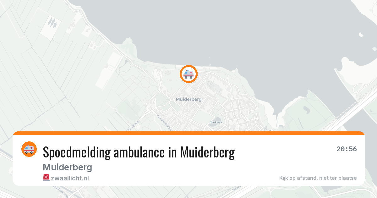 Spoedmelding ambulance in Muiderberg — 24 jan 2026