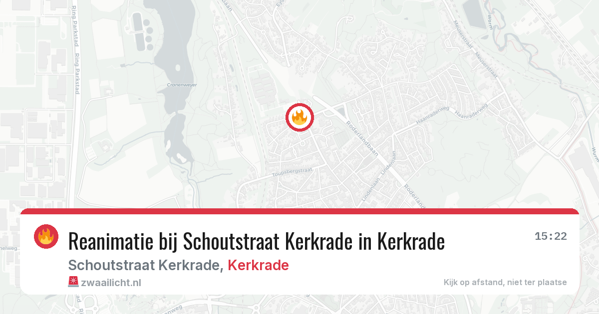 Reanimatie bij Schoutstraat Kerkrade in Kerkrade — 5 jul 2026