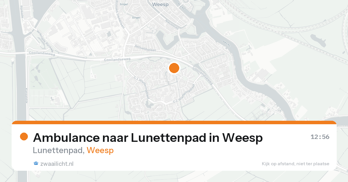 Ambulance naar Lunettenpad in Weesp — 8 jun 2026