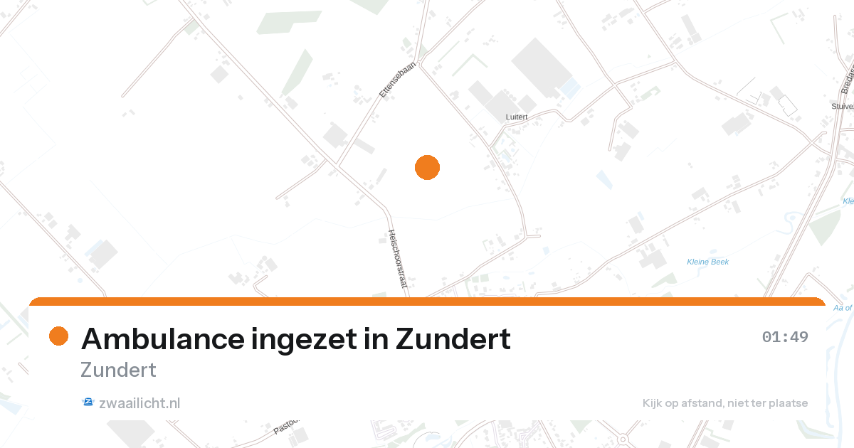 Ambulance ingezet in Zundert — 7 feb 2026