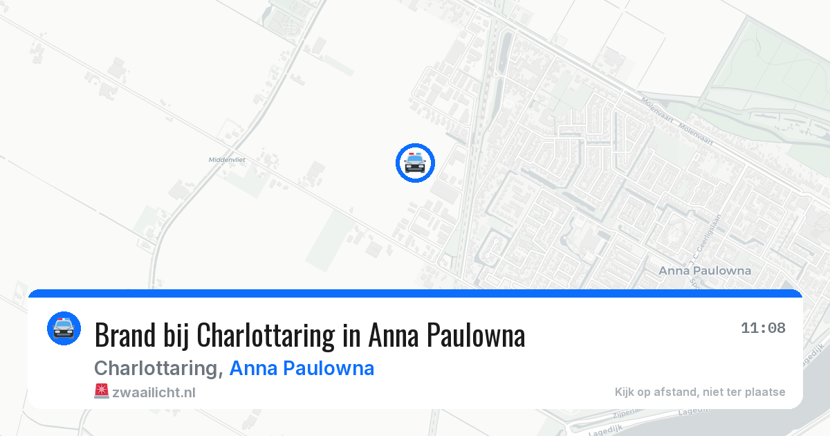 Brand bij Charlottaring in Anna Paulowna — 1 apr 2026