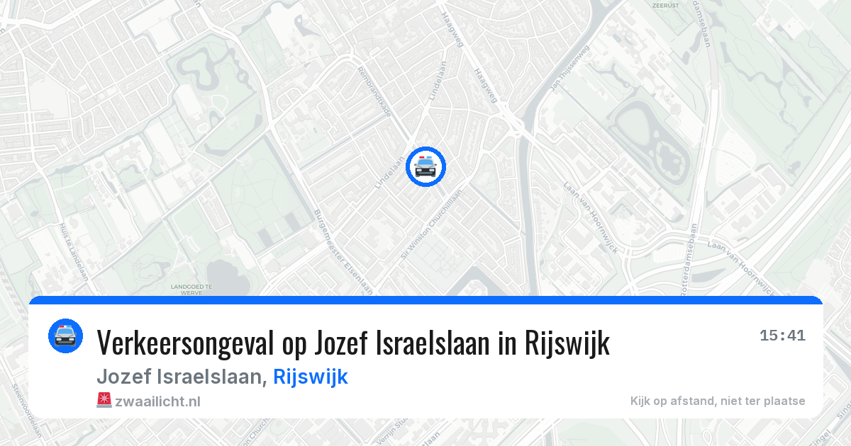 Verkeersongeval op Jozef Israelslaan in Rijswijk — 13 mrt 2026