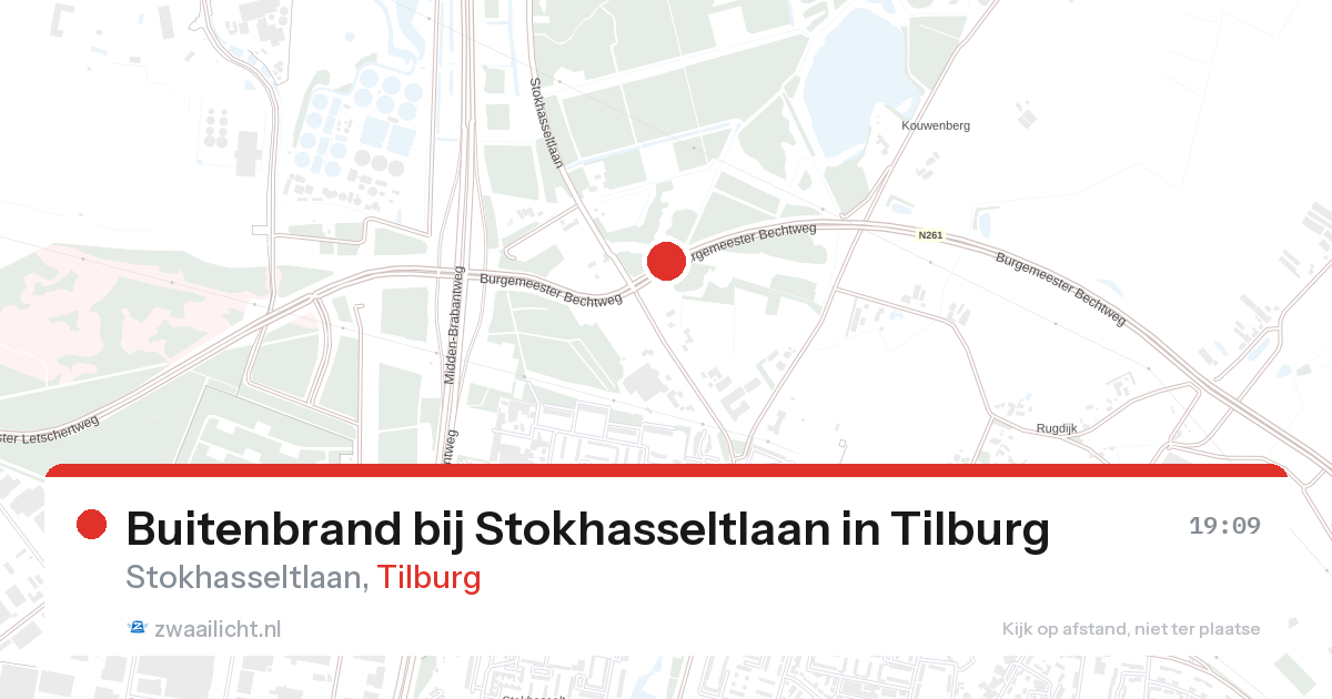 Buitenbrand bij Stokhasseltlaan in Tilburg — 27 aug 2026