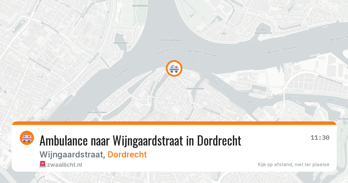 Ambulance naar Wijngaardstraat in Dordrecht — 22 jan 2026