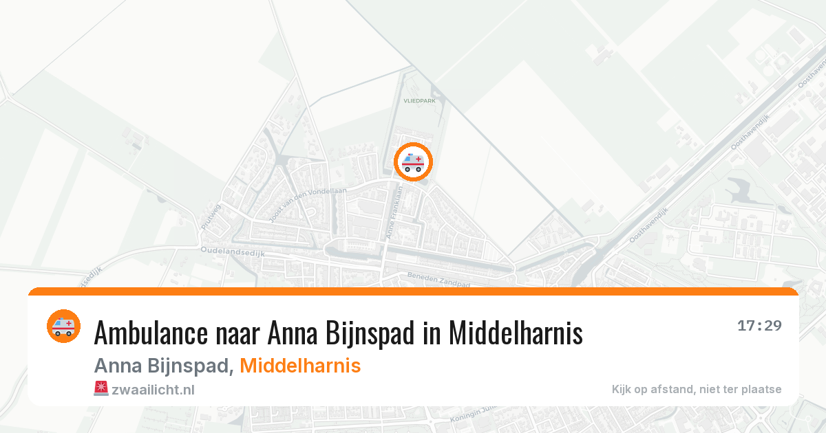 Ambulance naar Anna Bijnspad in Middelharnis — 20 mrt 2026
