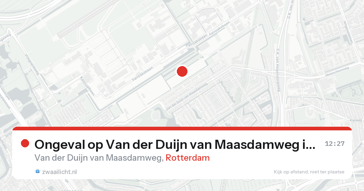 Ongeval op Van der Duijn van Maasdamweg in Rotterdam — 25 aug 2026