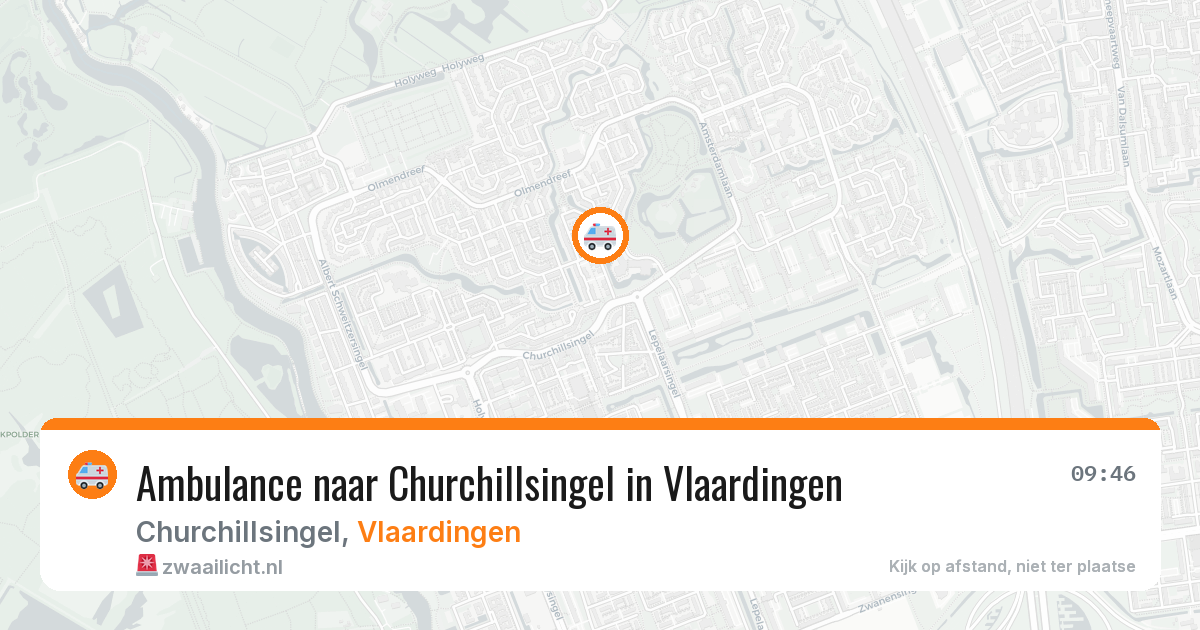 Ambulance naar Churchillsingel in Vlaardingen — 29 jun 2026
