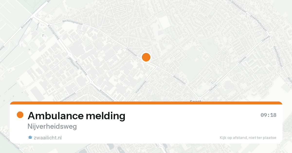 Ambulance melding — 8 feb 2026