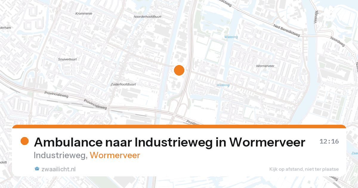 Ambulance naar Industrieweg in Wormerveer — 14 feb 2026
