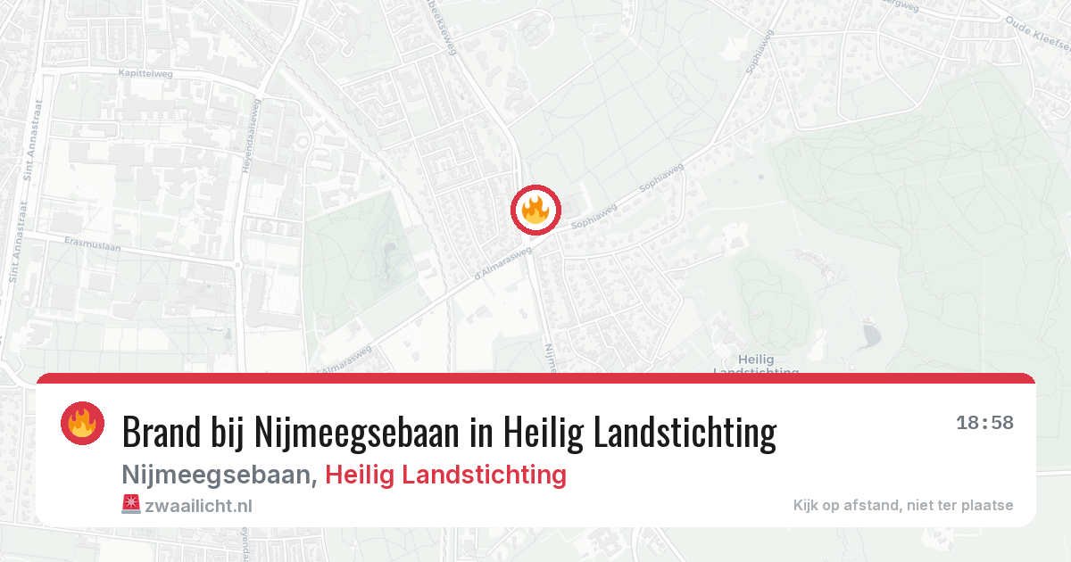 Brand bij Nijmeegsebaan in Heilig Landstichting — 16 jun 2026