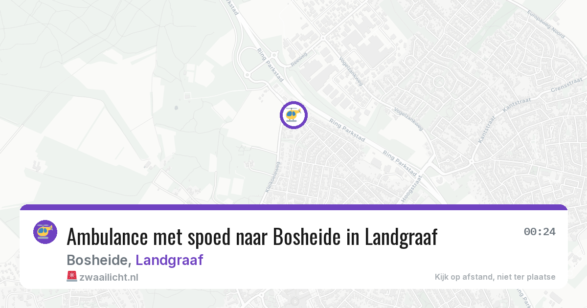 Ambulance met spoed naar Bosheide in Landgraaf — 6 jun 2026