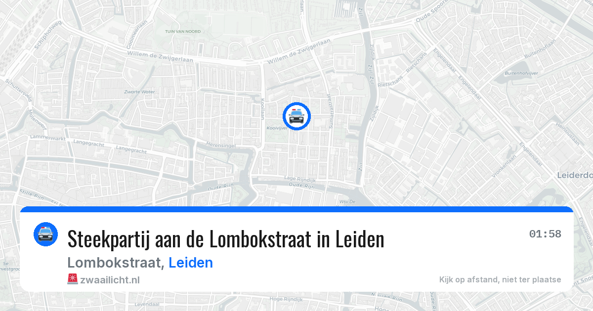 Steekpartij aan de Lombokstraat in Leiden — 3 apr 2026