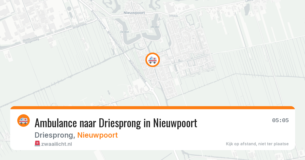 Ambulance naar Driesprong in Nieuwpoort — 29 jan 2026