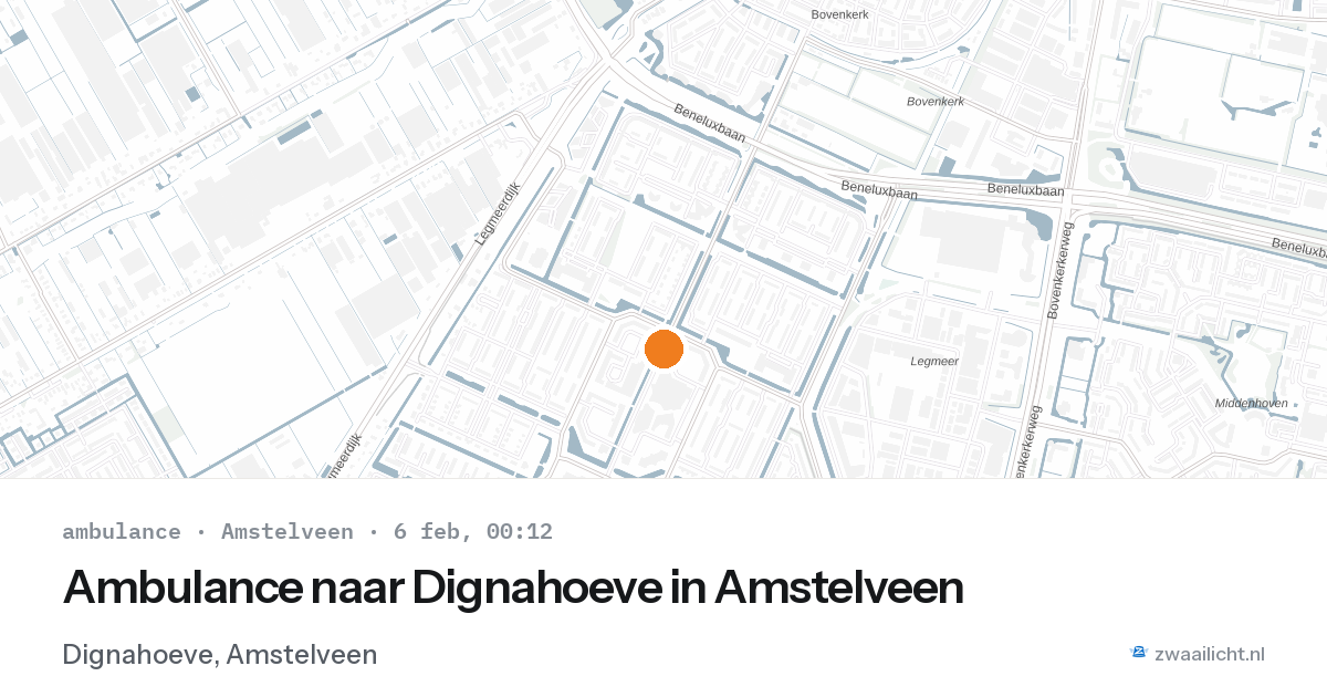 Ambulance naar Dignahoeve in Amstelveen — 5 feb 2026